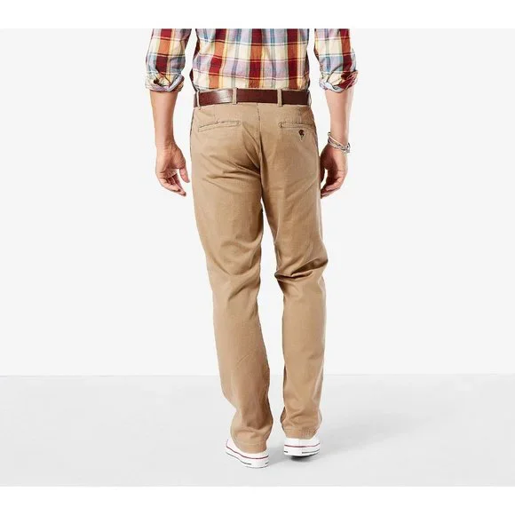 MEN'S DOCKERS BROKEN IN KHAKI - FIT: STRAIGHT FLAT FRONT 36x32 - Picture 3 of 3